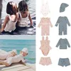 EnkeliBB Frère et Soeur Correspondant Maillots De Bain Cerise Citron Modèle Enfants Maillots De Bain Bébé Belle Mignon Hawaii Vêtements D'été 220621