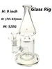 Glazen Waterpijp Rig/Bubbler voor roken bong 8.5 inch Hoogte en twee type met 14mm vrouwelijke en kom 520g gewicht BU060A/B