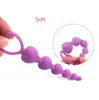 Nxy anal toys long plug sex silicone perles for women hommes futplug masseur prostate gay adulte plug 220506