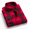 100% algodão masculino casual manga longa camisa quente homem roupas flanela camisa xadrez homens plus size 3xl 4xl 220813