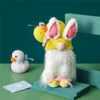 Świąteczny Easter Bunny Gnomy Wiosna Wakacje Dekoracja Nordic Szwedzki Nisse Scandinavian Tomte Elf Krasnolud Dom Gospodarski wystrój