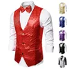 Homens brilhantes lantejoulas glitter embelezado blazer jaqueta boate ternos de festa 220815