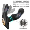 NXY Vibratoren 10 Frequenz Rotierende Perle Vibrator Prostata Stimulator Anal Plug Butt Weibliche Masturbator Sex Maschine Erwachsene Spielzeug Für Paar 220427