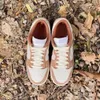 Brand Shoes Classical Low Retro Medium Curry Women Platform SP Designer Valentines Day Sports Skateboard Sneakers White Brown Cheetah