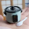 16 Scale Mini Rice Cooker Model Dollhouse Miniature Kitchen Appliances for Barbies Blyth Doll Food Accessories Toy 220725