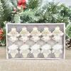 Kerstdecoraties 10 stks mini houten clips handwerk foto's papieren wasknijper huisjaar feest decoratiechristmas