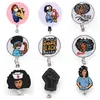 Medical Key Rings Multi-style Black Nurse Felt ID Holder For Name Accessories Badge Reel With Alligator Clip295P