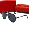 Mode carti Designer Cool lunettes de soleil pilote Vis polarisée en métal décorer cadre de style rétro femme conduite lunettes de plein air protection UV lunette de soleil homme