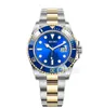 Ew Factory Men's Watch 41 mm Blue Spring 3235 Movimento automático Anel de cerâmica 904 FINO Aço Super Luminoso Scratch Scrathire Submersion Series