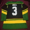 Thr ross o chefe rhea goon filme st john's shamrocks hockey jersey bordado costurado personalizar qualquer número e nome