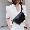Genuine Leather Black Belt Bag for Women Luxury Fashion Fanny Pack Purses Crossbody Chest Waist Packs Designer Ladies Bum Bags 2203338871