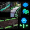 100Pcs Glowing Garden Decorations Glowing-Stone Glowing in Dark Pebble Gardens Path Aquarium Landscape Decorative Stones