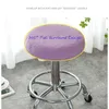 Chair Covers Stretch Elastic Bar Stool Cover Jacquard Spandex Anti-Dirty Round For Home Office Decor Solid Color SlipcoverChair
