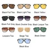 Sonnenbrille 2022 Sommer Dunkelbraun Designer Frauen Marke Oval Objektiv Doppel Brücke Sonnenbrille Männer Shades UV400