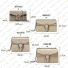 Ladies Fashion Casual Designe Luxury Dionysus Chain Bag axelväskor Crossbody Handväska Messenger Bagss Högkvalitativ topp 5A 4 Storlek 400249 476432 421970 499623 POUC