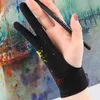 Cinq doigts gants deux doigts artiste anti-tactile gant pour dessin tablette main droite et gauche écran anti-salissure Board245W