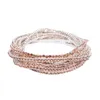 Bracelety łańcuch nowa rozciągająca bransoletka z diamentami wkładki kolorowe moda bransoletki