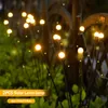 2/4pcs LED solaire LED LECTOOR DÉCORATION DE JARDIN EXTÉRIEURE DÉCORME S DÉCOR DE LAWN FEURFLY S FIREFLY 220429