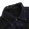 19ss Denim Jacket Men Women High Casual Coats Black Blue Fashion Mens Stylist Clothing Size M-xxl