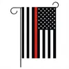 Blueline Polis Bayrakları Parti Dekorasyonu İnce Mavi Hat ABD Amerikan Bahçe Banner Bayrağı 0424