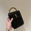 Mini-Clutch aus Bambus, Damen-Schultertasche, einfarbig, Handytasche, Handtaschen, Geldbörsen