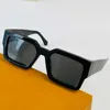 22SS Season Lunettes de soleil carrées pour hommes Z1579 Noir Transparent Temple Mirror Lens Hommes Designer Lunettes de mode avec boîte d'origine