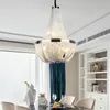 Chaîne En Argent Lustre Pendentif Lampes Pour Salon Moderne Décor À La Maison Éclairage Intérieur Led Creative Design Rond Loft Lustre De Luxe Or Lampe