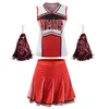 Kleding sets cheerleaders uniform tanktop petticoat pom schoolmeisje cosplay zeiler rok college hoge fancy dressclothing