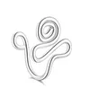 Copper Wire Spiral Fake Piercing Nose Rings Punk Gold Silver Color Clip Nose Also Can Be Ear Clips Cuff for Party Gift
