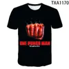 T-shirts pour hommes Été Hommes Femmes Enfants Casual Tops Anime One Punch Mode 3D Imprimé Garçon Fille Enfants Coton Manches Courtes T-ShirtMen's