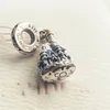 Disny Parks Cinderella Castle 50th Anniversary Dangle Charm Silver Pandora Charms for Bracelets DIY Jewelry Making kit Loose Beads Silver wholesale 799598C01