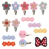 Bebê grampos de cabelo barrettes crianças girassol forma dos desenhos animados borboleta barrette criança bb hairpins clippers meninas headwear acessórios de cabelo yl2320