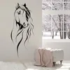 Beautiful Horse Head Wall Decal Pet Animal Art Decor Office Vinyl Wall Stickers For Living Room Chinese Style Decoration W372 220510