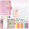 Notepads Cash Book Binder Bander Planner Notebook Folder A6 Size 6 Hole Pocket Plastic zipper Money