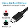 Кабель Micro USB длиной 6 футов для Samsung, Fire Tablet, электронных книг Kindle, HTC, Nokia, Sony, Motorola, мини-быстрого зарядного устройства TV Stick, PS4, шнура для быстрой зарядки Android для контроллера Xbox One