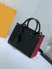 Onthego PM 25 torba M59856 Mini Totes Sunrise Sunset Midnight Fuchsia Women Designer torebka Krzyżowa Kręgowa Uchwyt Rękołaj