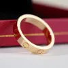 Houdt van ring titanium stalen roségouden zilveren bruiloft sieraden verjaardagscadeau voor vrouwen heren ringen met originele verpakkingsdoos