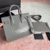Sac de jour crocodile zboża torba mody skórzana luksusowa torebki torebki ramion