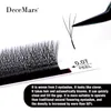 Decemars 3D WSHAPED EYFLEASHES Extensions 3 Tip CD Curl High Quality Idividual Lash 220616