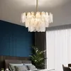 Pendelleuchten Modernes Licht Luxus All-Kupfer-Kronleuchter Net Red Einfache Atmosphäre Schlafzimmer Esszimmer Home Glas Living LampPendant