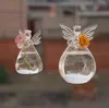 Clear Angel Glass Hangende vaasfles Terrarium Hydroponische container Plant Pot Diy Home Garden Decor Verjaardag Geschenk 2 Maten SN4540