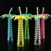 Drinkware Coconut Palm Tree Yard Cup Hawaiian Kids Party Cups Pokrywa Słomy Cap Plaża Party Decor E Bar Butelka ZC1040