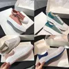 Designer brand women's casual shoes black velvet tail triple white reflective men's and women's thick bottom powder light blue rainbow shoelaces special sneakers