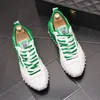 İngiliz Tasarımcı Gelinlik Parti Ayakkabıları Konforlu Canvas Sports Sıradan Spor ayakkabıları nefes alabilen kaymaz beyaz yuvarlak ayak parmağı yürüyüş daireleri somunlar n112