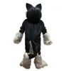 2022 Halloween Gray Long Hairy Wolf Mascot Costume Cartoon Theme Character Carnival Festival Fancy dress Christmas Adults Size Birthday Party Outdoor Outfit Suit