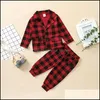 Kleidung Sets Kinder Jungen Gitter Outfits Kinder Plaid Blazer Topsand 2 Teile/satz Frühling Herbst Mode Boutiqu Mxhome Dhqya