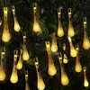 Saiten LED Outdoor Solar Garden String Lichter Wasserabfall wasserdicht 8 Modi Fairy Decoration für die Weihnachten