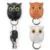 1 PCS Owl Night Wall Magnetic Key Holder Magnets Hold Keychain Key Hanger Hook Hanging Key Will Open Eyes Home Decoration 220527