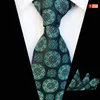 Luxury Blue Gold Paisley Men's Tie Fashion Design Ties And Handkerchiefs Set Wedding Party Neckties Pocket Squares Suit Business 220509
