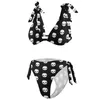 Maillots de bain pour femmes Sexy Goonies Skull Bikini Set Retro Movie Print Funny Swimsuit Bondeau Feminine Bikinis Beach Wear Large SizeWomen's